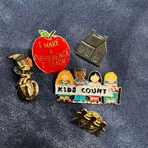 Set of teacher pins